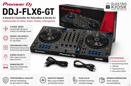 Pioneer ddj flx6 kanal - ddj-flx6-gt, 4-kanal